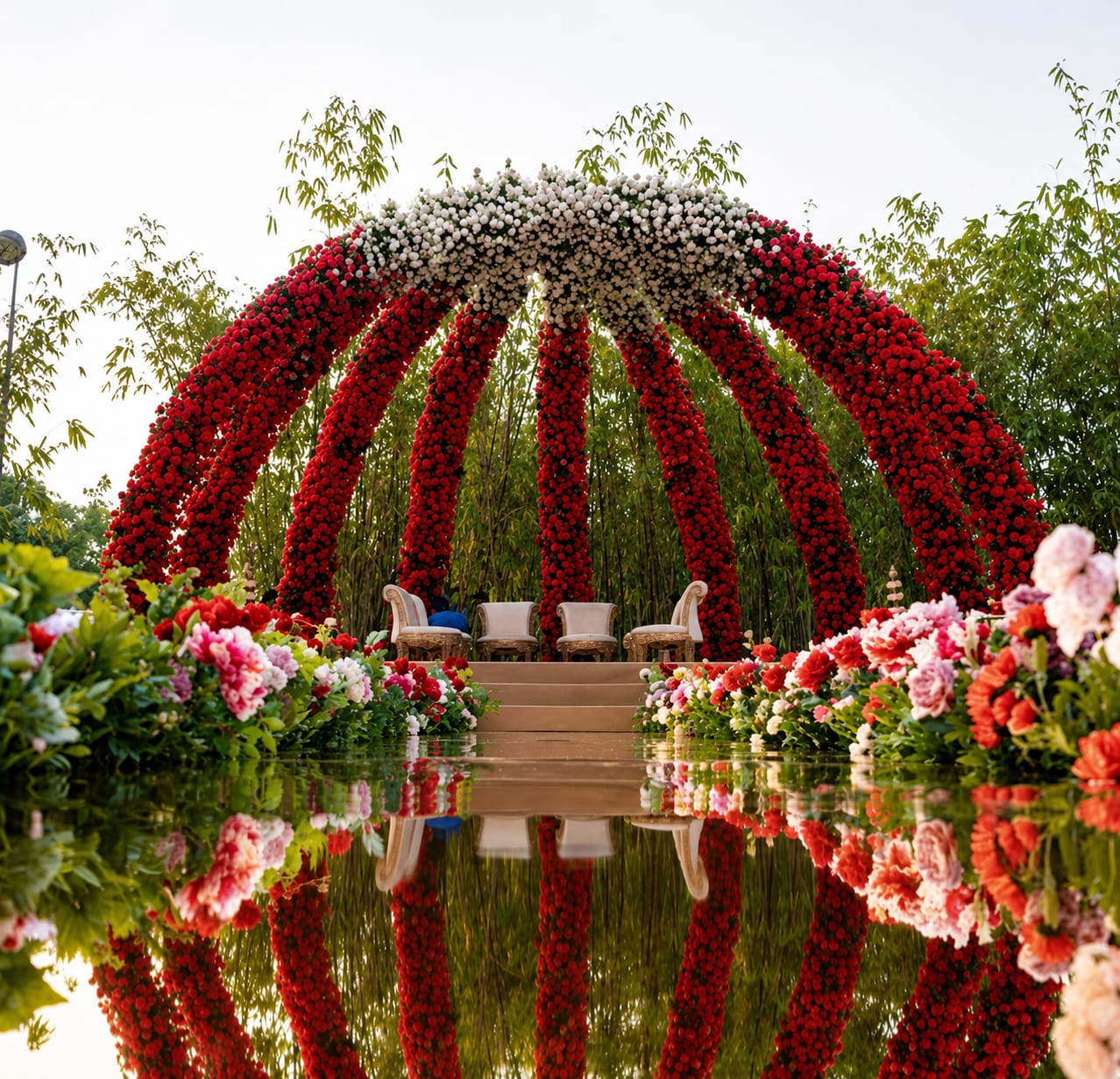 Luxury Wedding Stage Decoration Amreli